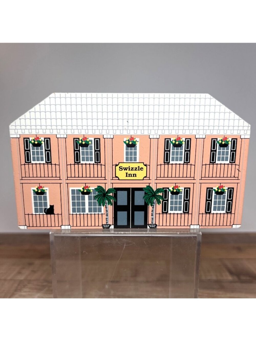 RARE Bermuda Swizzle Inn Limited Edition Wooden Keepsake By Cats Meow 1997